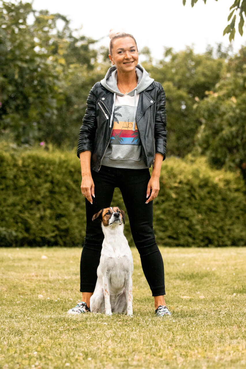 Franzi und Panchita im Garten